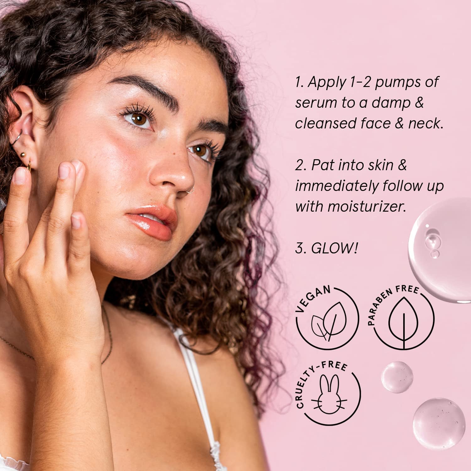 Award Winning Hyaluronic Acid Serum (50Ml/1.7 Fl Oz) Hydrating Hyaluronic Acid Serum for Face - Acido Hialuronico for Women - Remove Fine Lines, Wrinkles, anti Aging - Vegan Skincare