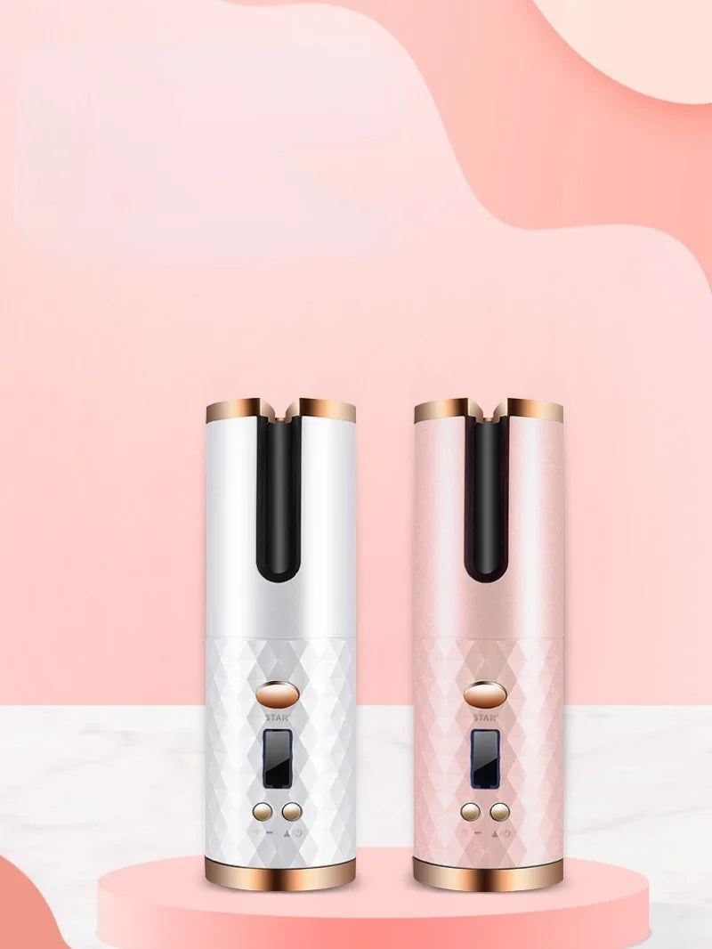Fer à boucler automatique sans fil portable – 3 couleurs, charge USB, anti-brûlure, pour coiffage