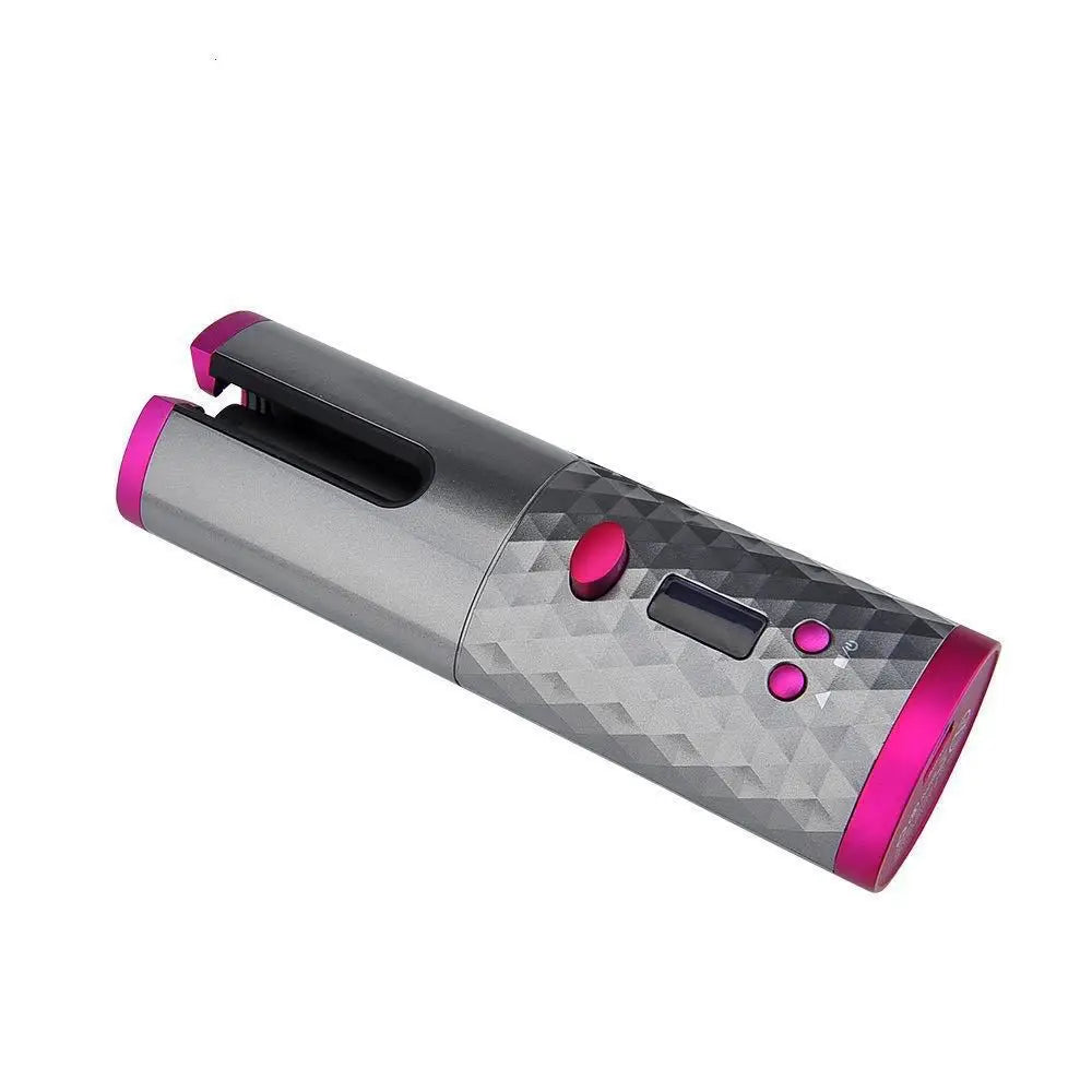 Fer à boucler automatique sans fil portable – 3 couleurs, charge USB, anti-brûlure, pour coiffage