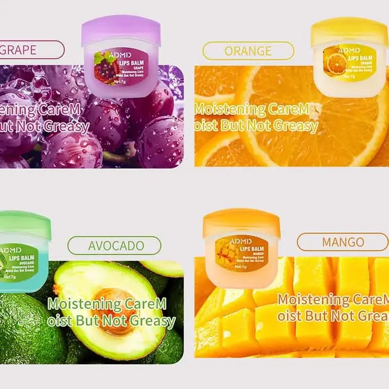Coffret 8 Baumes à Lèvres Fruités — Hydratation & Soin Anti-Gérures