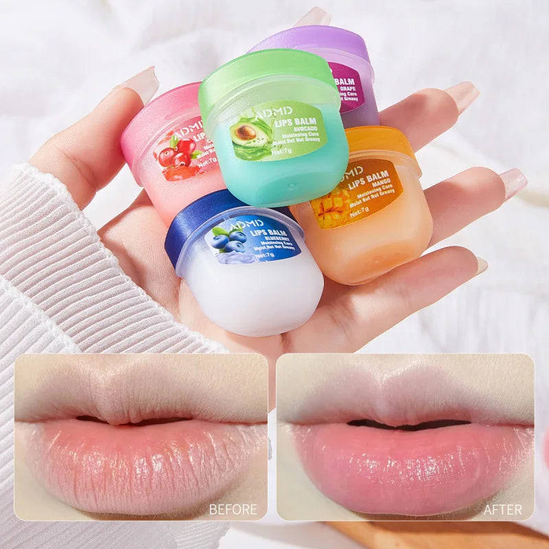 Coffret 8 Baumes à Lèvres Fruités — Hydratation & Soin Anti-Gérures