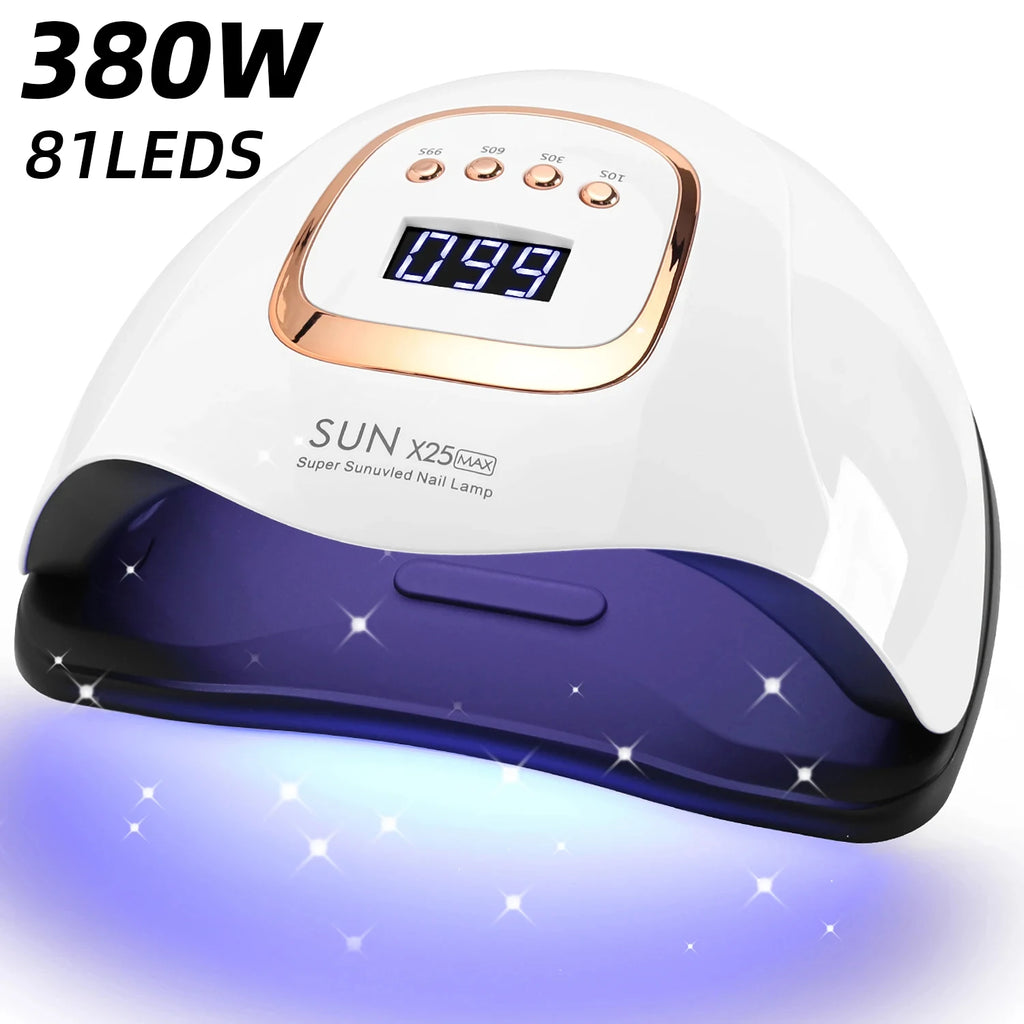 Lampe sèche-ongles UV/LED – 81 LED, capteur automatique, 4 minuteries, séchage rapide pour vernis gel, manucure et pédicure