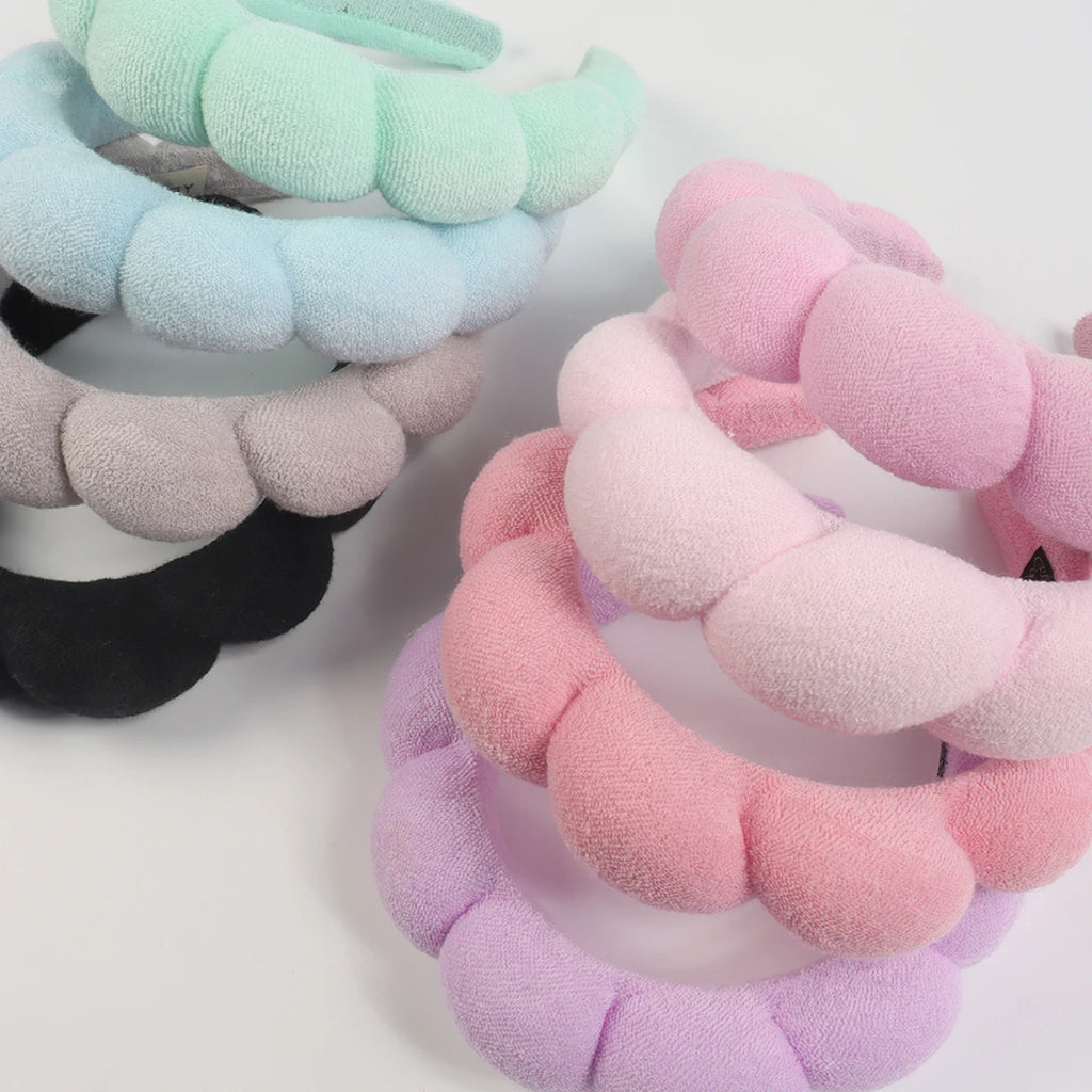 Bandeaux & Chouchous Microfibre pour Soin du Visage — Lot de 1/3