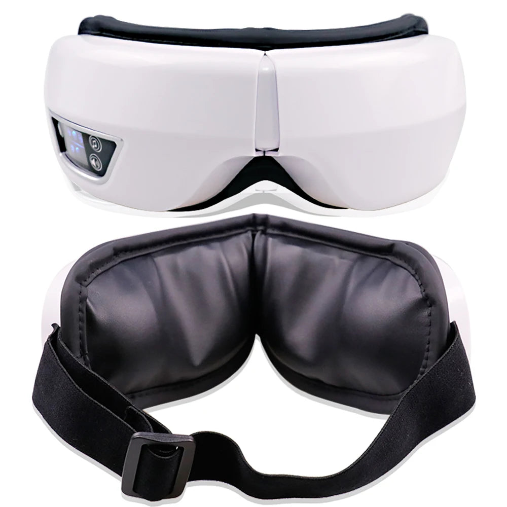 Masseur Oculaire Intelligent Pliable — Vibration, Compression & Musique Bluetooth