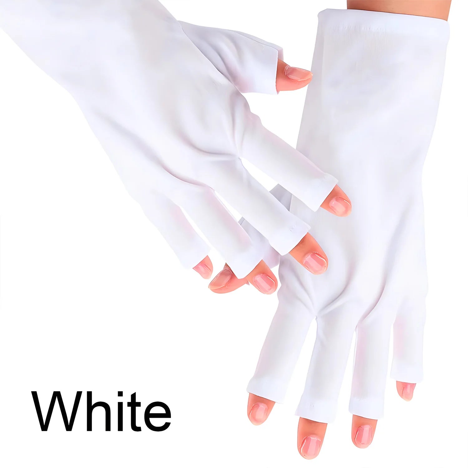 Gants anti-UV professionnels – Protection pour manucure, extensibles, sans doigts, pour usage à domicile et en extérieur