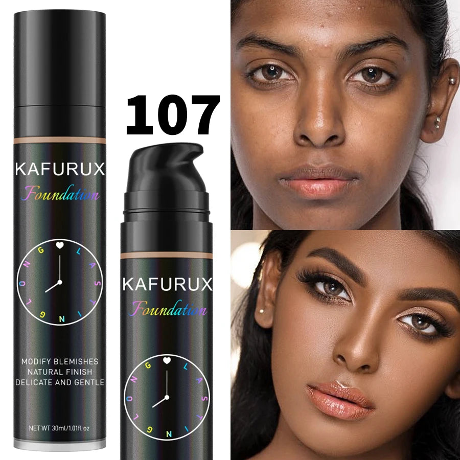 Fond de Teint Liquide 8 Teintes — Couvrance Parfaite & Longue Tenue