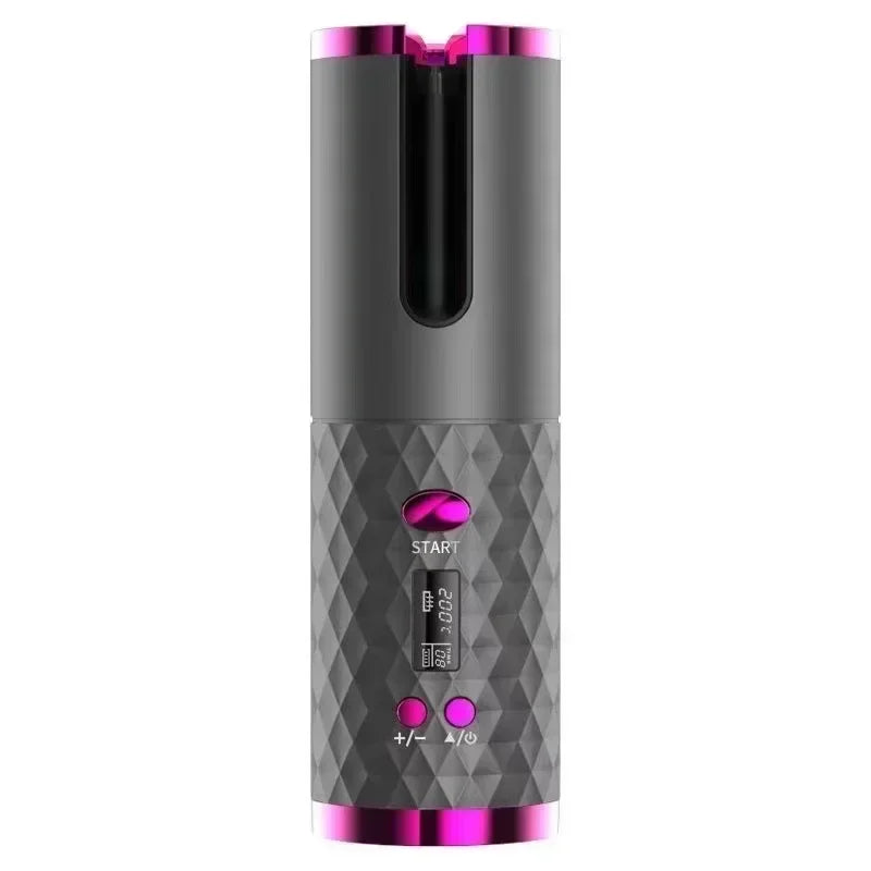 Fer à boucler automatique sans fil portable – 3 couleurs, charge USB, anti-brûlure, pour coiffage