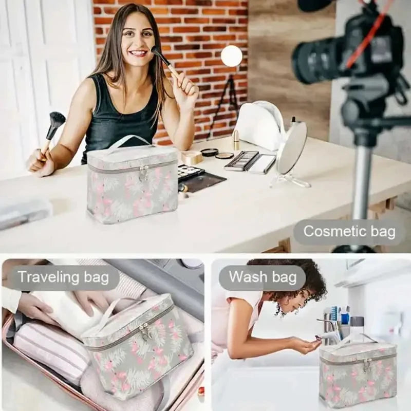 Trousse de Maquillage Grande Capacité — Organisateur Voyage & Maison