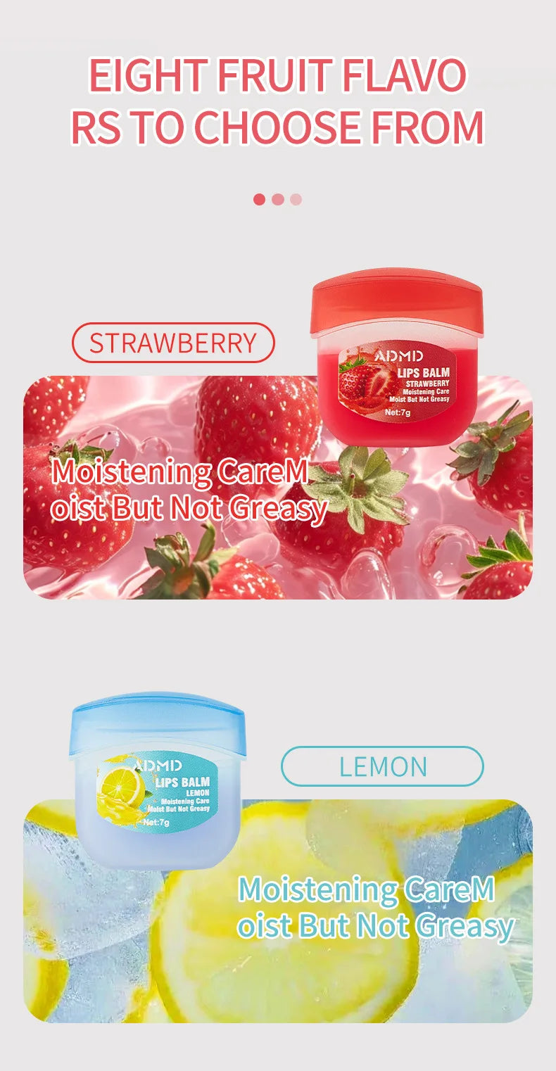 Coffret 8 Baumes à Lèvres Fruités — Hydratation & Soin Anti-Gérures