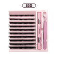 Kit DIY Extensions de Cils — 200 Clusters + Colle & Fixateur