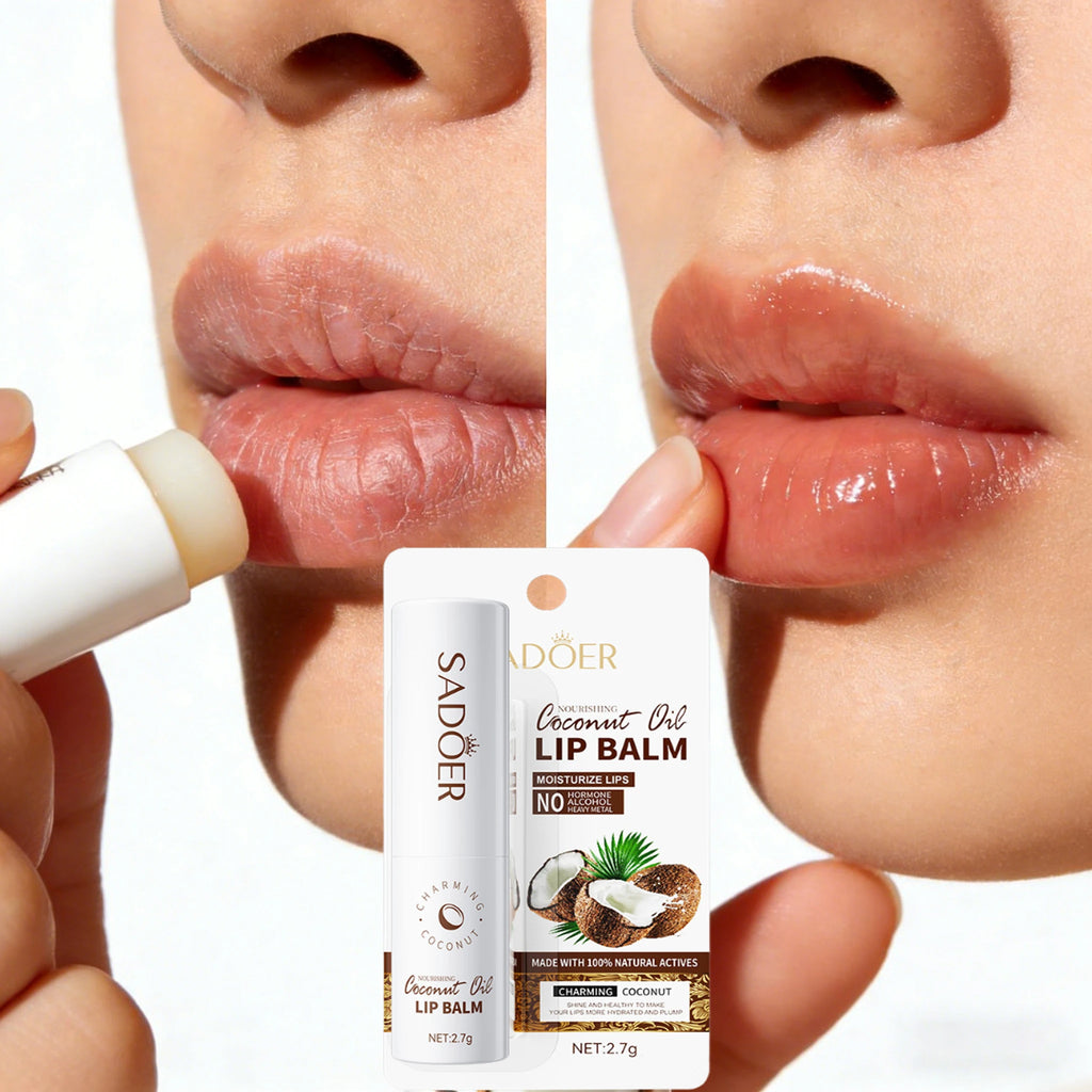Baume à Lèvres à la Noix de Coco — Hydratation Longue Durée Homme & Femme