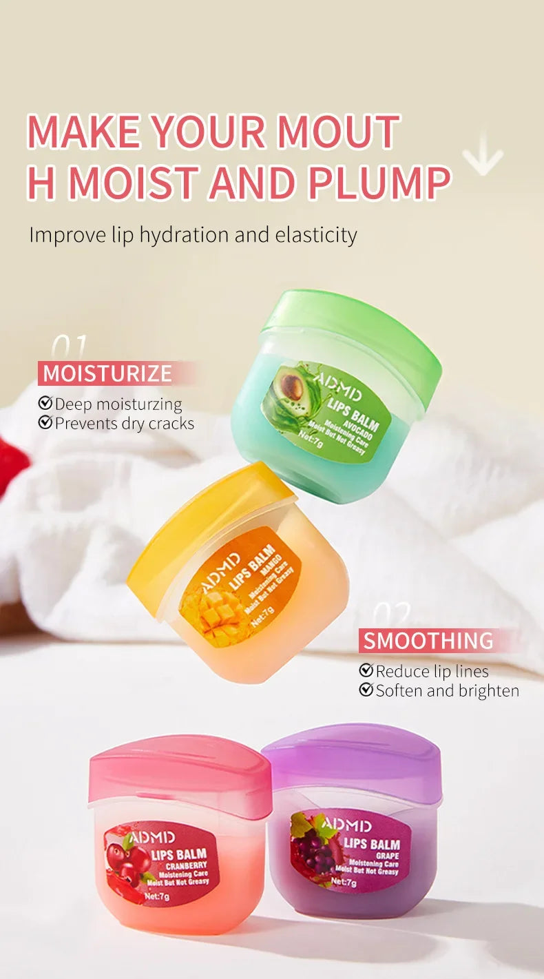 Coffret 8 Baumes à Lèvres Fruités — Hydratation & Soin Anti-Gérures