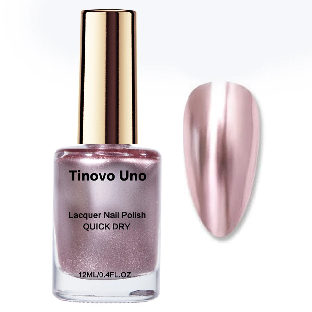 Vernis à Ongles Métallique Or Rose — Séchage Rapide & Effet Miroir