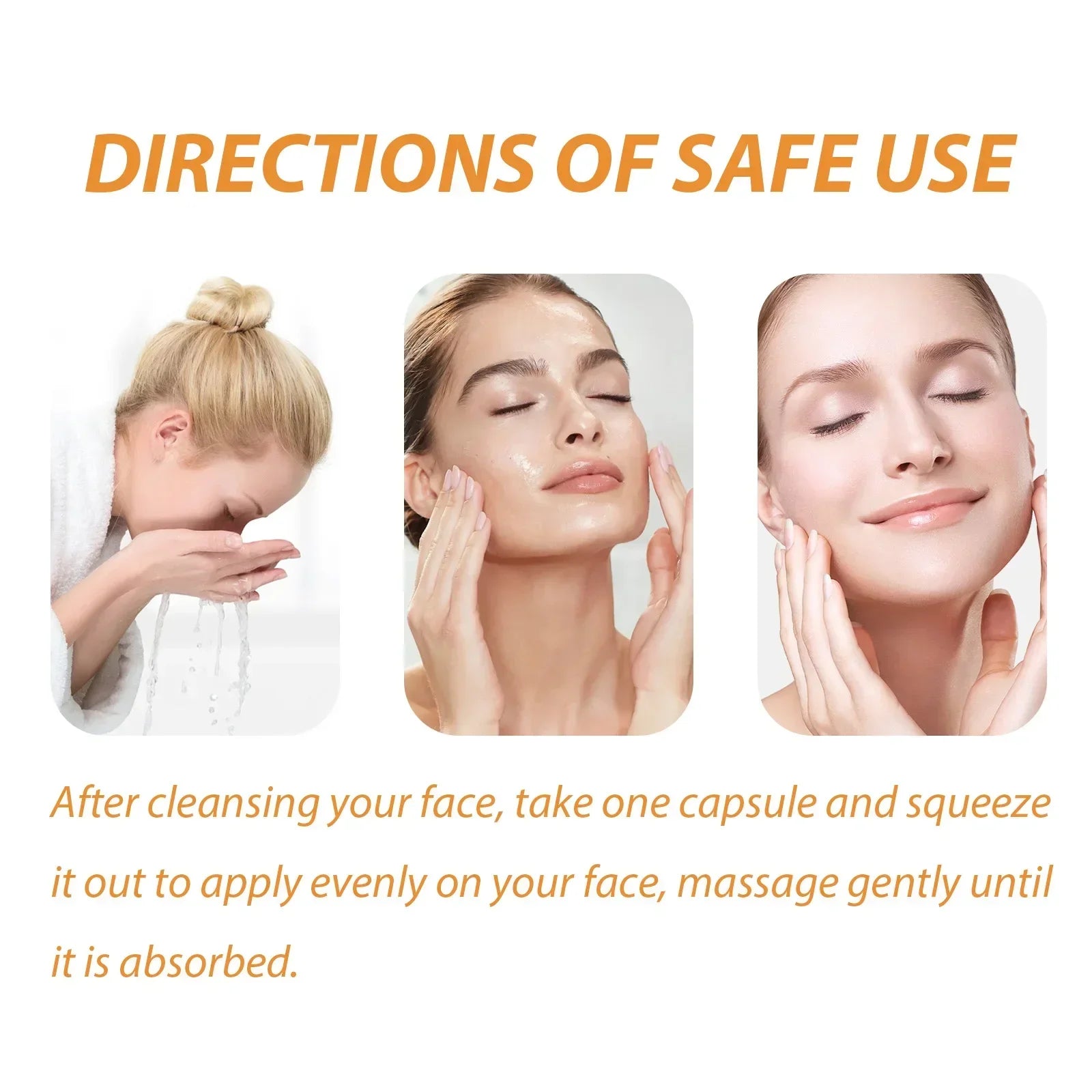 Capsules Sérum Collagène Visage 50 pcs — Anti-Âge & Éclat