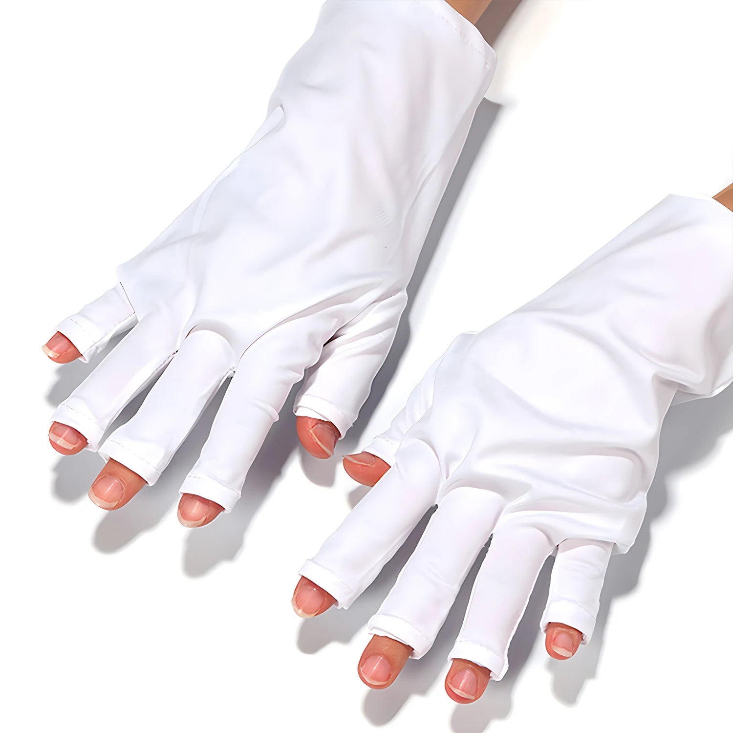 Gants anti-UV professionnels – Protection pour manucure, extensibles, sans doigts, pour usage à domicile et en extérieur