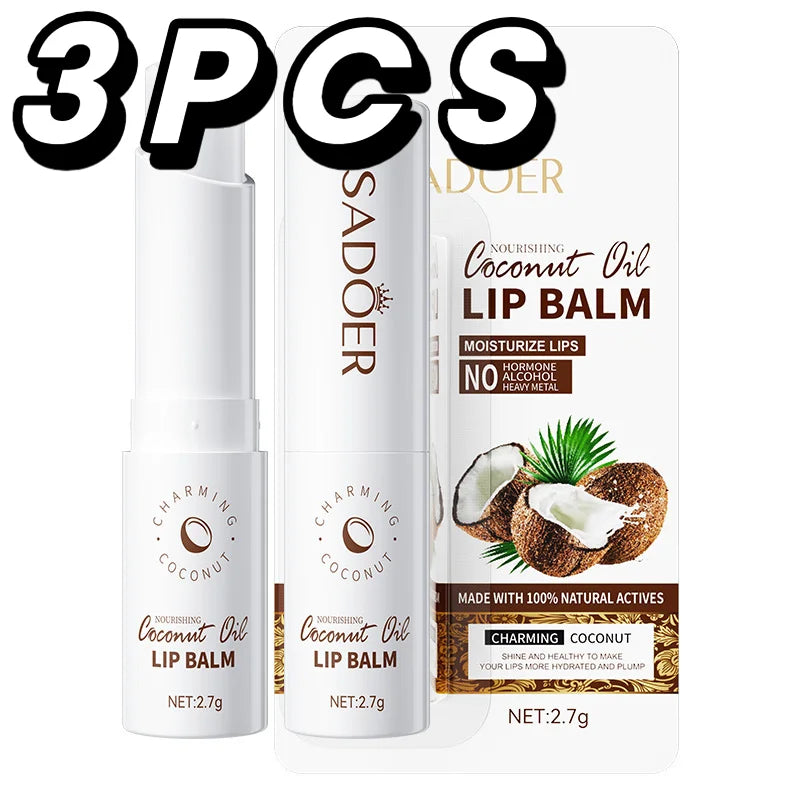 Baume à Lèvres à la Noix de Coco — Hydratation Longue Durée Homme & Femme