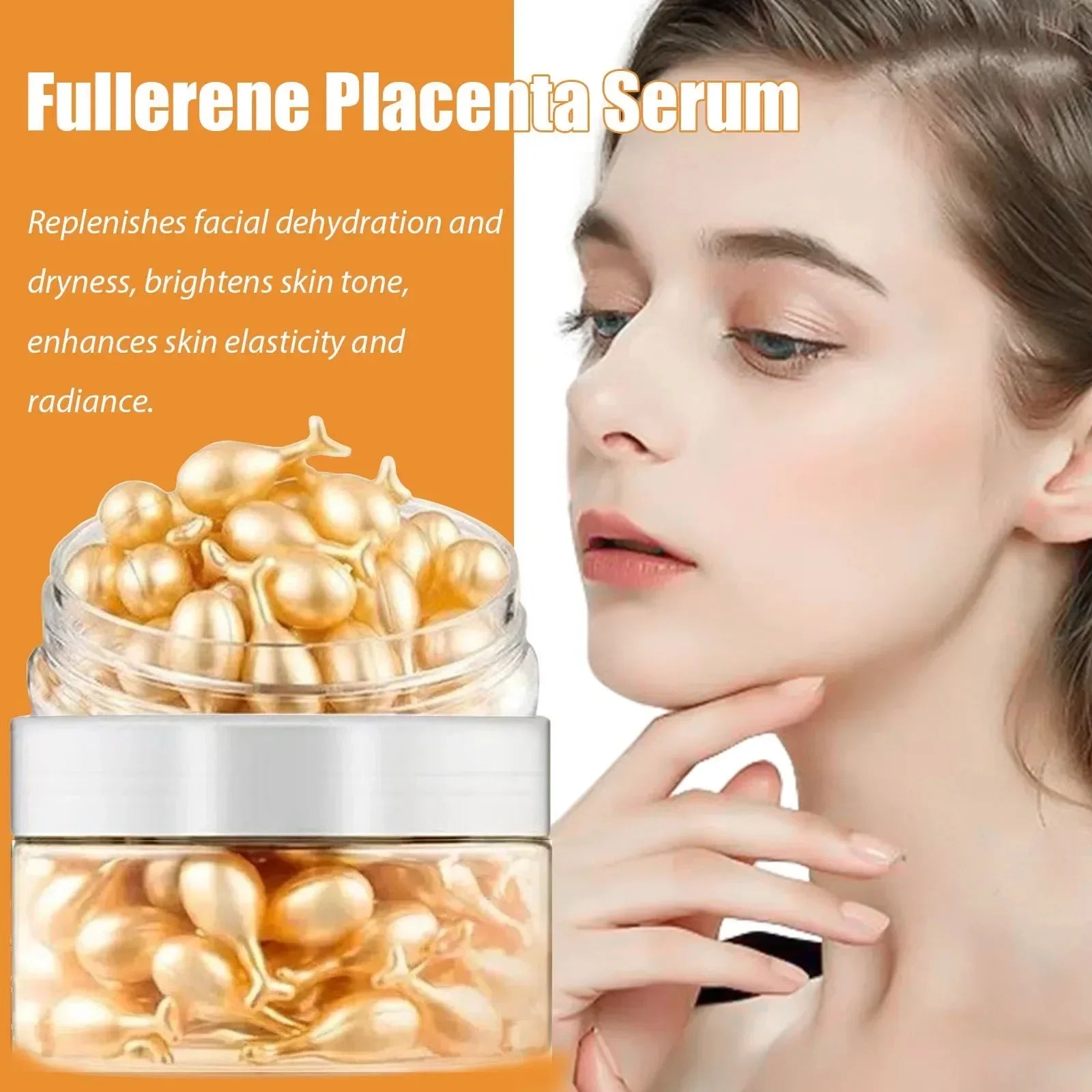 Capsules Sérum Collagène Visage 50 pcs — Anti-Âge & Éclat