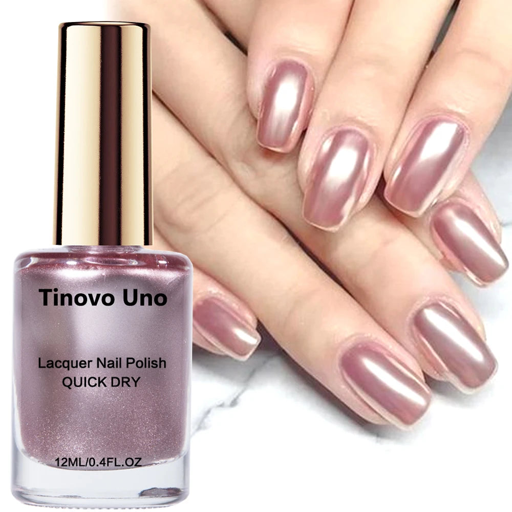 Vernis à Ongles Métallique Or Rose — Séchage Rapide & Effet Miroir