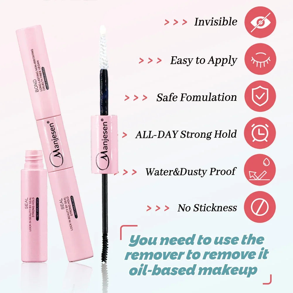 Kit DIY Extensions de Cils — 200 Clusters + Colle & Fixateur