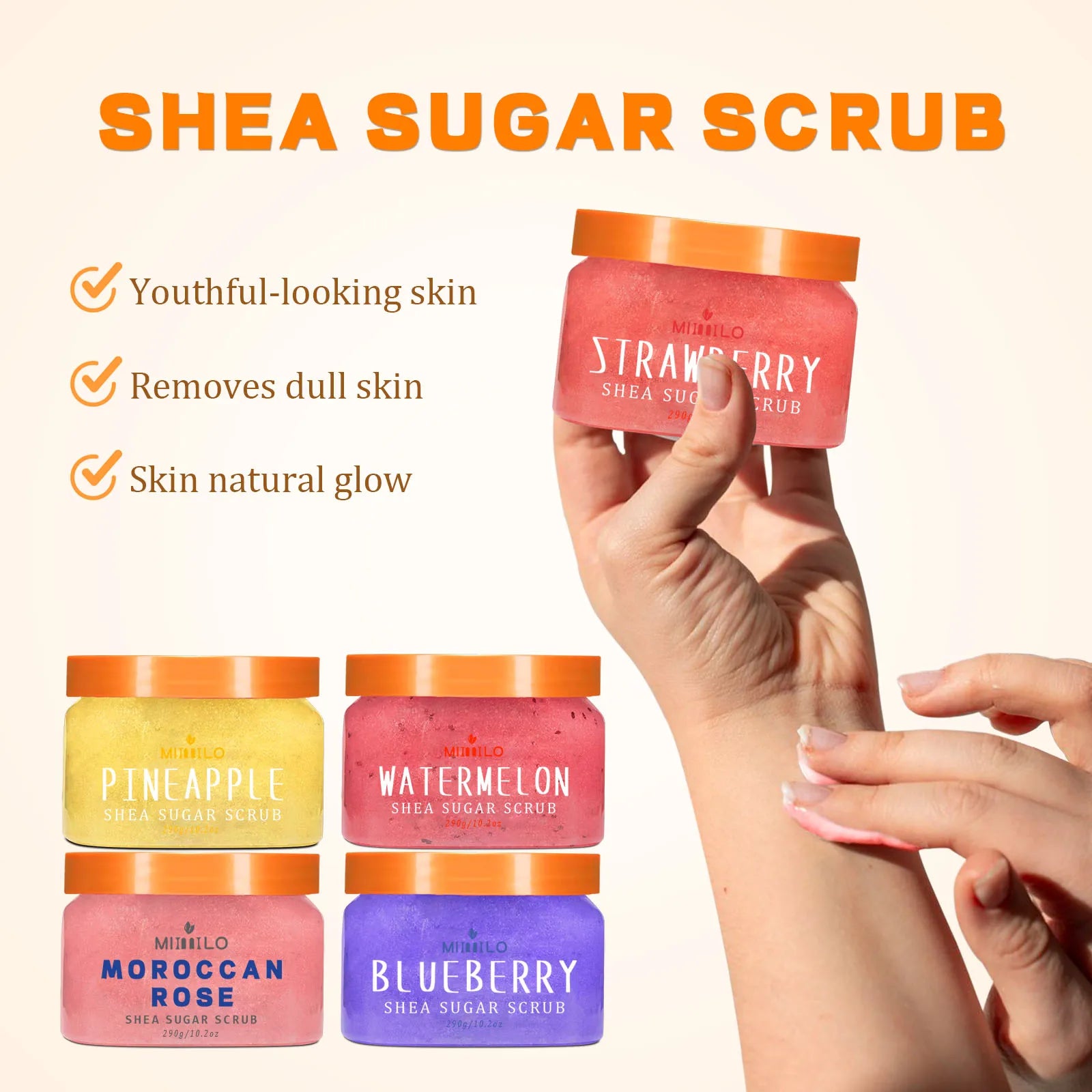 Gommage au Sucre & Karité — Soin Exfoliant Luxueux pour le Corps