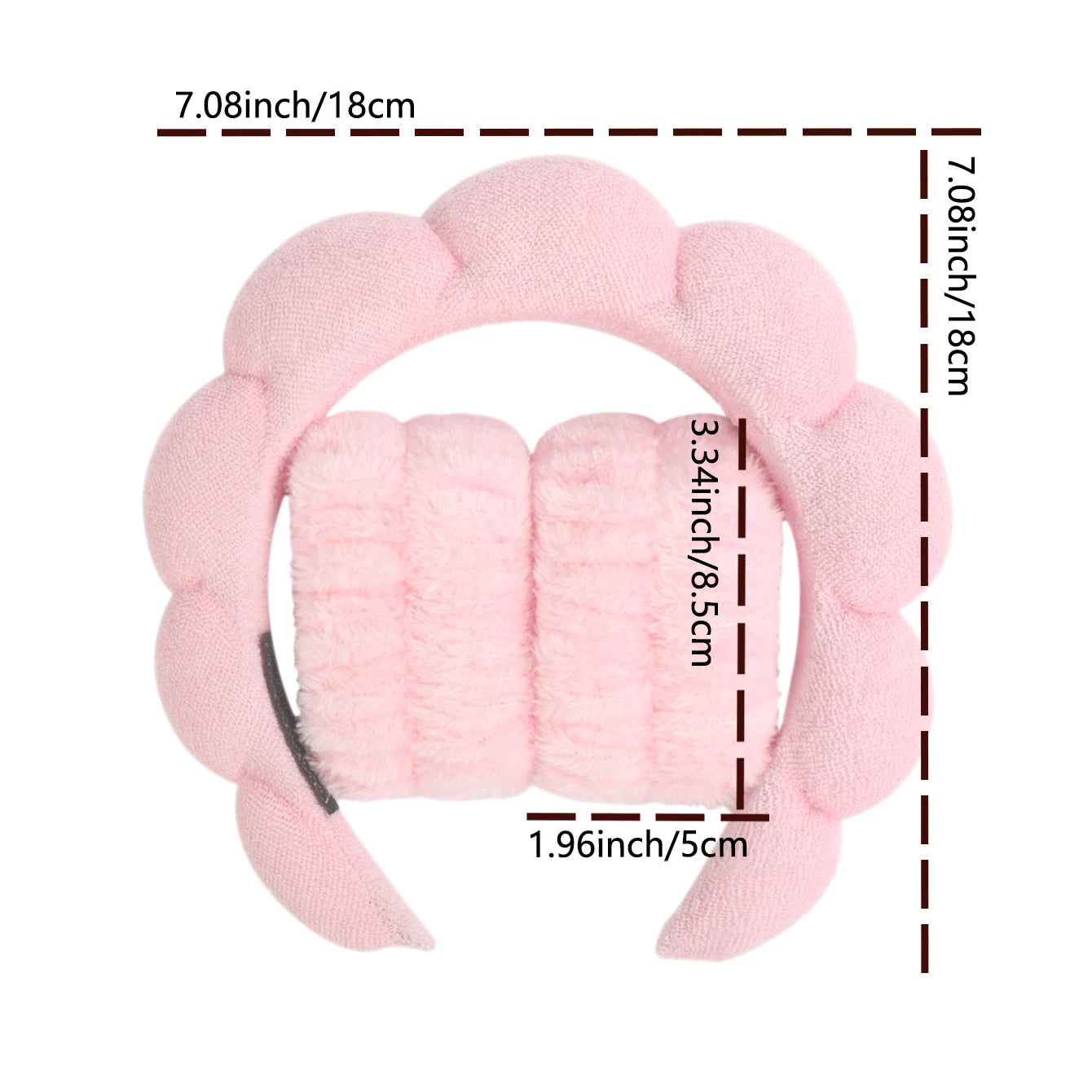 Bandeaux & Chouchous Microfibre pour Soin du Visage — Lot de 1/3