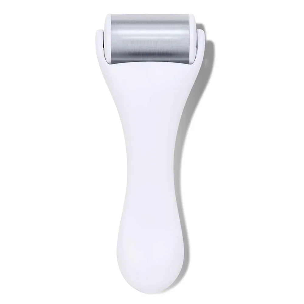 Rouleau de glace pour massage facial – Masseur en acier inoxydable, soulagement des poches, anti-rides, soin de la peau