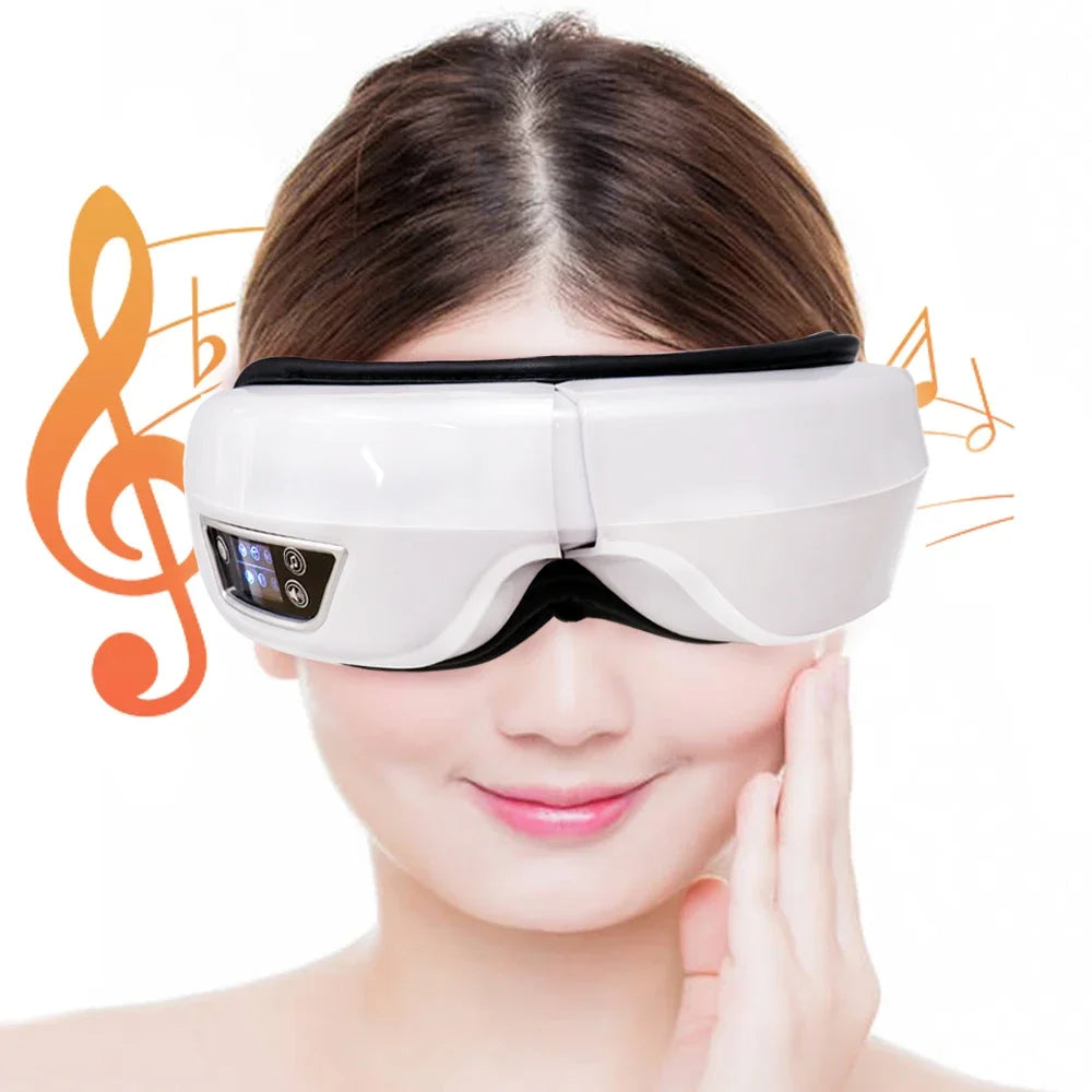 Masseur Oculaire Intelligent Pliable — Vibration, Compression & Musique Bluetooth