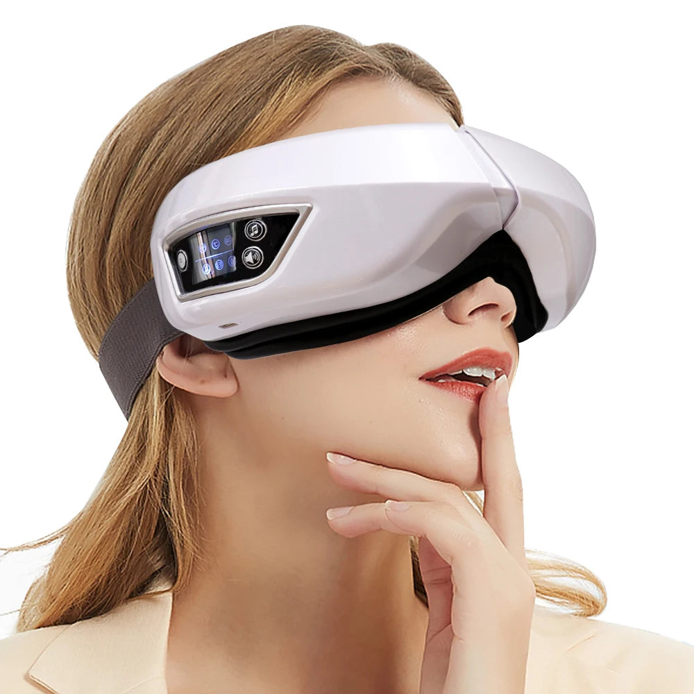 Masseur Oculaire Intelligent Pliable — Vibration, Compression & Musique Bluetooth