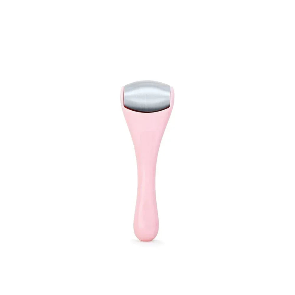 Rouleau de glace pour massage facial – Masseur en acier inoxydable, soulagement des poches, anti-rides, soin de la peau