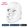 Machine de beauté faciale LED 7 couleurs sans fil – Masque rajeunissant pour le visage et le cou, resserrement de la peau