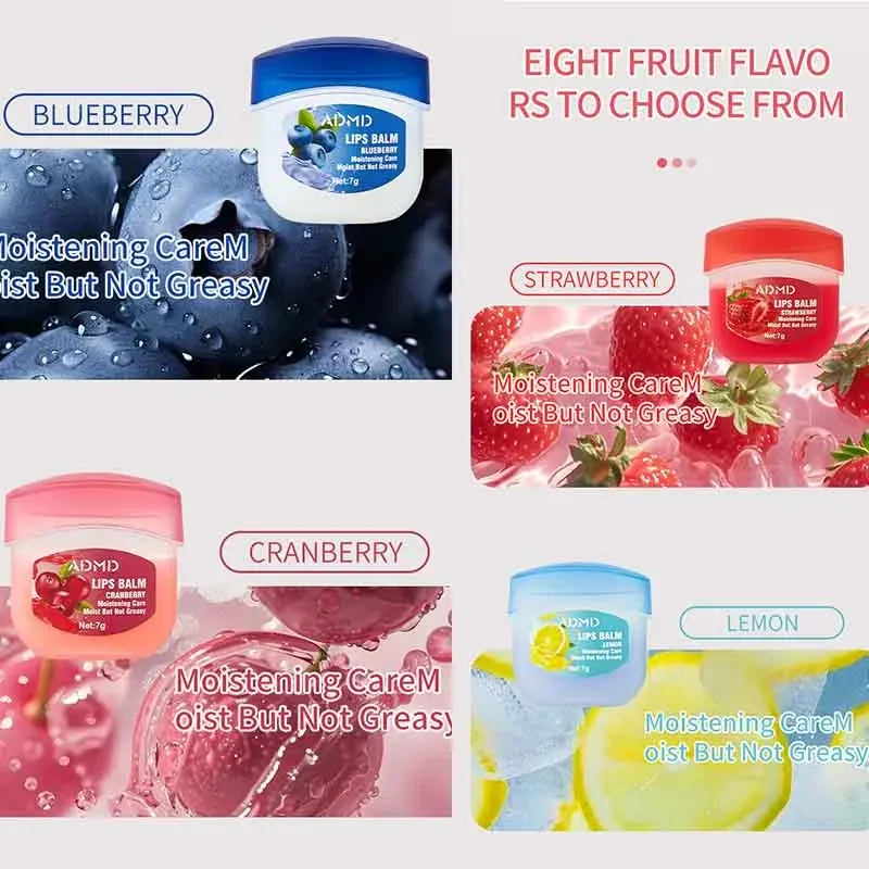 Coffret 8 Baumes à Lèvres Fruités — Hydratation & Soin Anti-Gérures