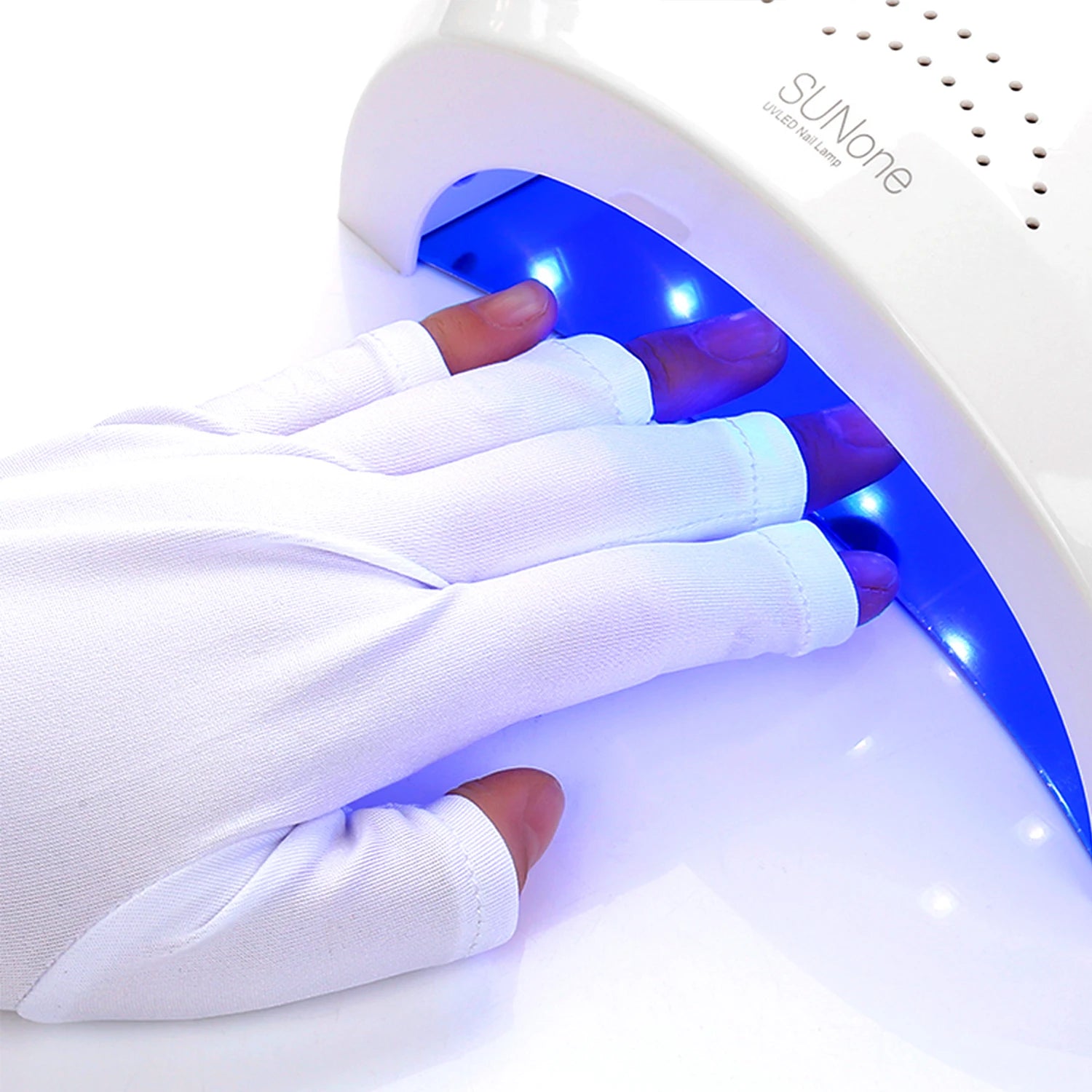 Gants anti-UV professionnels – Protection pour manucure, extensibles, sans doigts, pour usage à domicile et en extérieur