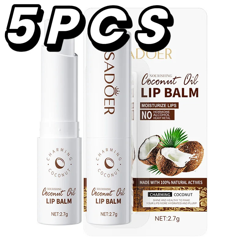Baume à Lèvres à la Noix de Coco — Hydratation Longue Durée Homme & Femme