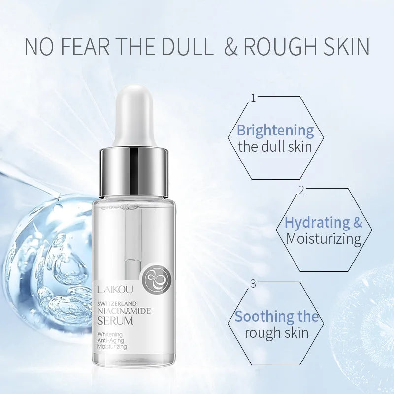 Nicotinamide Serum Whitening Face Serum Ampoule Essence Moisturizing Anti-Aging Anti-Wrinkle Shrink Pores Skin Care Serum