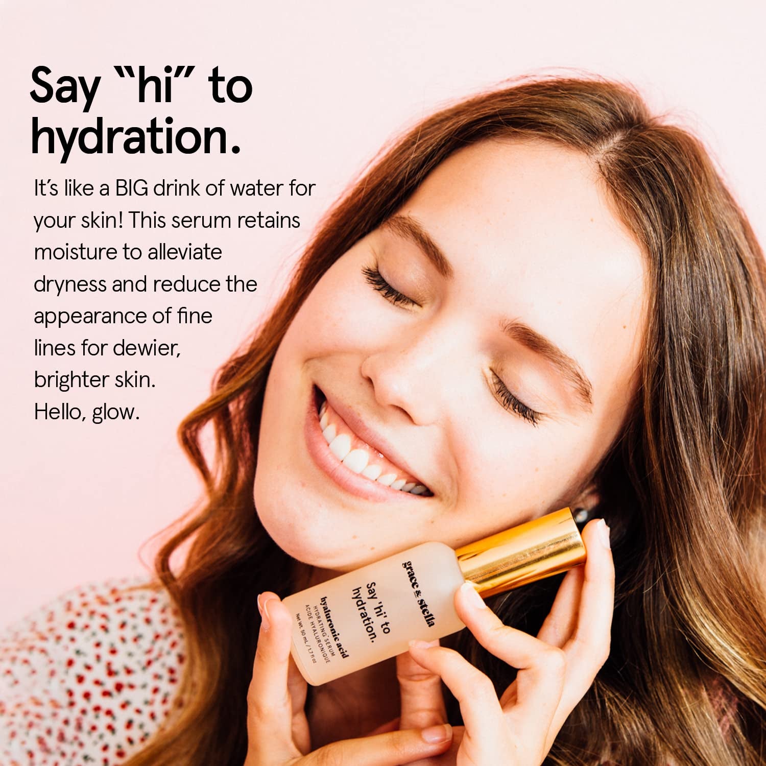 Award Winning Hyaluronic Acid Serum (50Ml/1.7 Fl Oz) Hydrating Hyaluronic Acid Serum for Face - Acido Hialuronico for Women - Remove Fine Lines, Wrinkles, anti Aging - Vegan Skincare